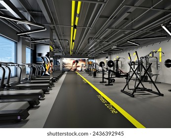 3d render gym fitness yoga pilates studio - Powered by Shutterstock