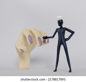 3d Render Hand Rubber God Stock Illustration 2178817895 | Shutterstock