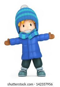 snow kids clipart