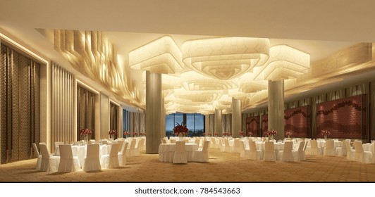 3d Render Hotel Conference Room