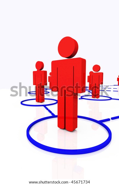 3d Render Human Connections Stock Illustration 45671734 | Shutterstock