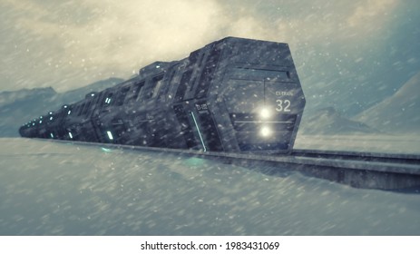 3d Render Icebreaker Train Concept Stock Illustration 1983431069 ...