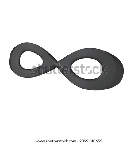 3d render icon of a black rubber eye mask often used by thieves