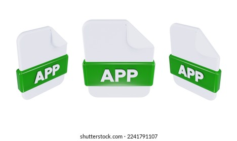 3d render icon file format app