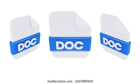 3d render icon file format doc