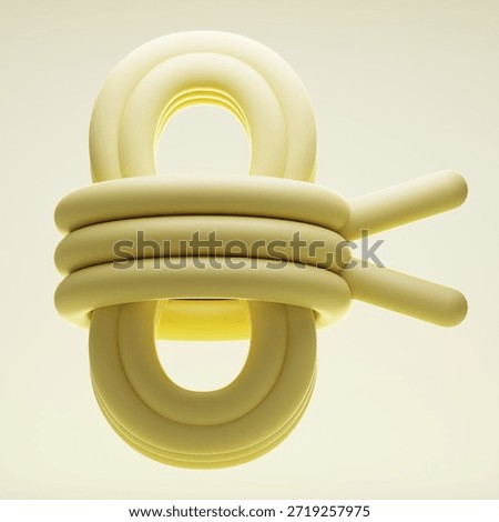 3D Render Icon Rope Design