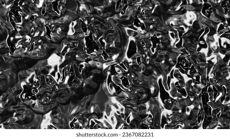 3d render illustration -  Chrome background with glossy liquid metal effect. Great for your design web or print projects.