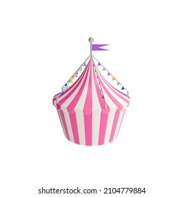 3d render illustration of circus tent
. Modern trendy design. Simple icon for web and app. Isolated on white background.