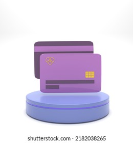 3D Render Illustration Creditcard Icon For Finance Set