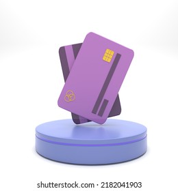 3D Render Illustration Creditcard Icon For Finance Set