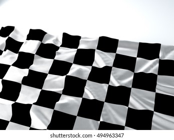 Vector Illustration Motor Race Waving Finish Stock Vector (Royalty Free ...