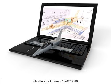 3D Render Image Representing Aeronautical Engineering / Aeronautical Engineering