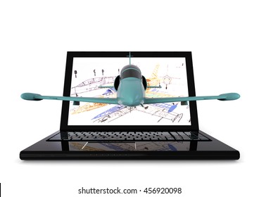 3D Render Image Representing Aeronautical Engineering / Aeronautical Engineering