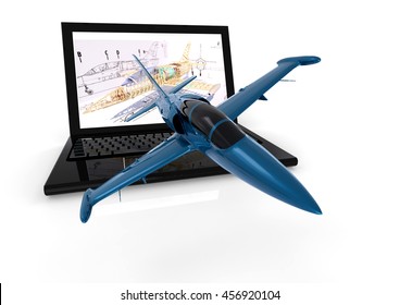 3D Render Image Representing Aeronautical Engineering / Aeronautical Engineering