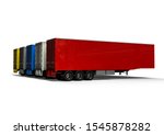 3D render image representing american trucks fleet 