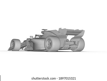 3d Rendering Representing Plastic Injection Mold Stock Illustration ...