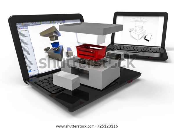 3D Render Image Representing Computer Aided Design Plastic Mold 3d-render-image-representing-computer-aided-design-plastic-mold