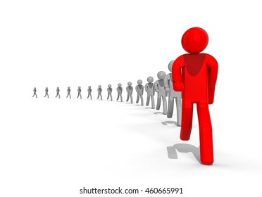 3d Render Image Representing Leader Leader Stock Illustration 460665991 ...