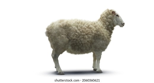 3d Render Image Of Sheep