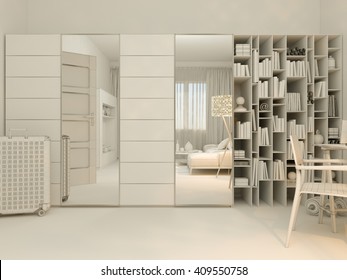 Luxury Wardrobe Interior Stock Illustrations Images Vectors