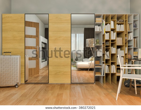 3d Render Interior Design Living Studio Stock Illustration 380272021