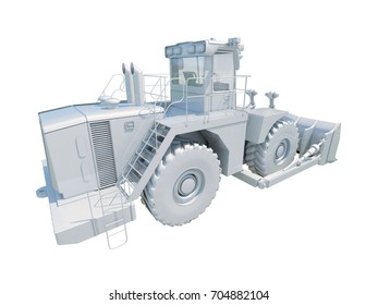 3d Render Special Machines Construction Work Stock Illustration 709545553