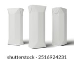 3D Render juice carton box mockup
