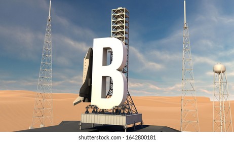 3d Render Letter B Rocket Stock Illustration 1642800181 | Shutterstock