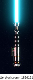 3d render of light saber 