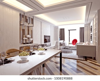 3d Render Sitting Area Office Stock Illustration 1014873142