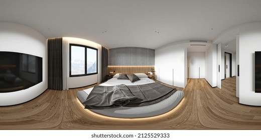 3d Render Of Luxury Hotel Room