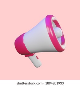 3d Render Megaphone For Advertising Designs Mockup Premium Psd