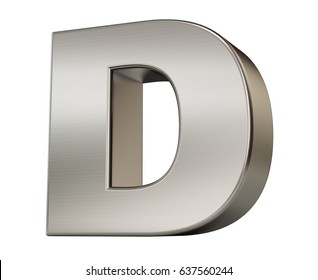 Metal Letter D Uppercase Chiseled Font Stock Illustration 1536302483