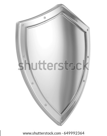 3d render, Metal shield