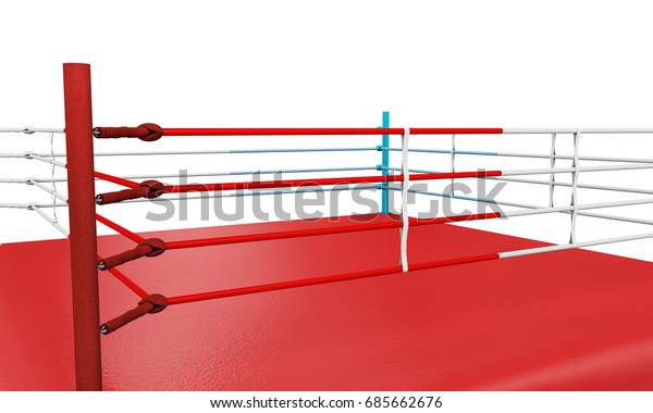 3d Render Modern Boxing Ring Opposing Stock Illustration 685662676 ...