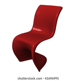 3d render of modern chair