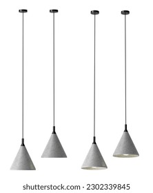 3d render Modern chandelier. isolated on background