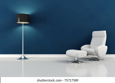 3d render of a modern interior design