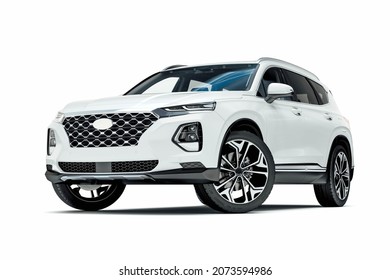 3d Render Of Modern Luxury SUV Car