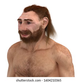 3d render of a neanderthal man