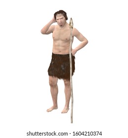 3d render of a neanderthal man