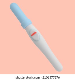 3d Render Of Negative Pregnancy Test, 3d Illustration.