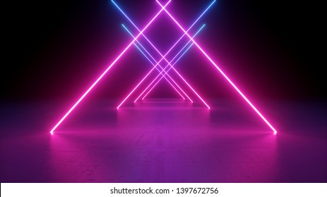 3d Render Neon Light Rods Pink Stock Illustration 1397672756 | Shutterstock