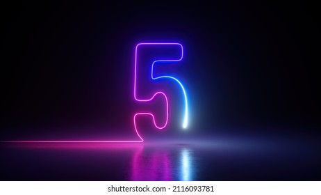 3,860 Neon Number 5 Images, Stock Photos & Vectors | Shutterstock