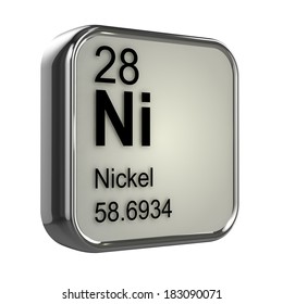 3d Render Of Nickel Element Design