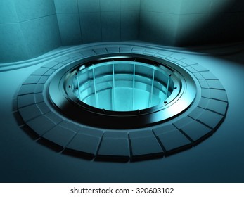 3d Render Of A Nuclear Reactor Core