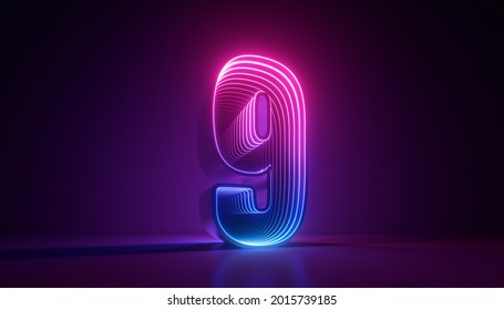 Glowing Blue Number 9 Images, Stock Photos & Vectors | Shutterstock