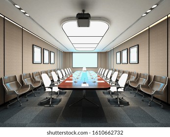 3d Render Office Meeting Room Stock Illustration 1610662732 | Shutterstock