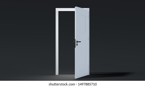 3D render of opportunity door will always open