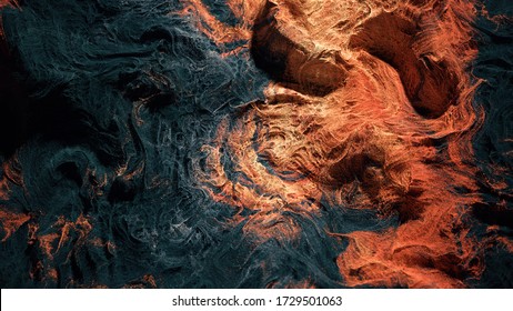 3D Render - Particles Sand Background with multiple colors and natural flow .